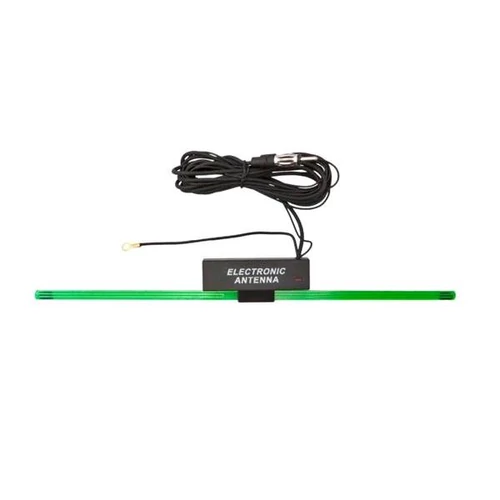 Antenna, erősítős, szélvédőre ragasztható, 34cm, 2m