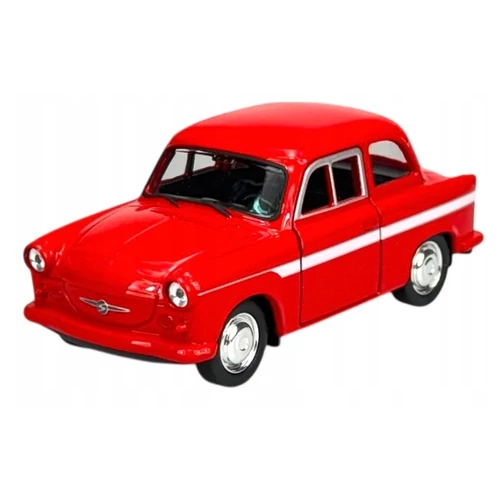 Makett autó, 1:34, Trabant P50/P60, piros