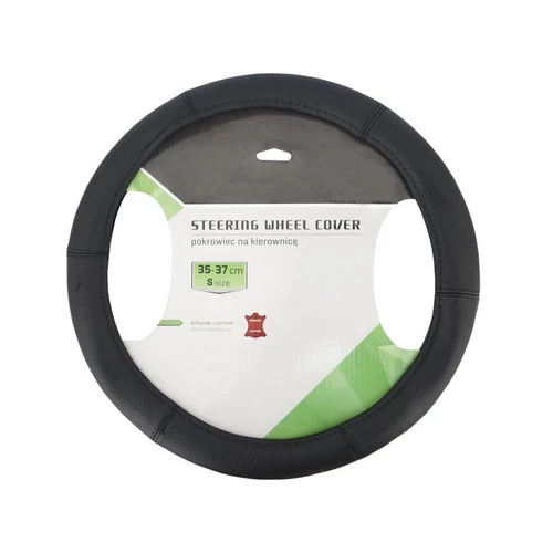 Kormányvédő, fekete, valódi bőr, 35-37cm