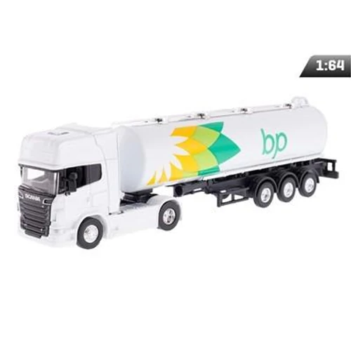 Makett kamion, 1:64, V8-as Scania 730 fehér