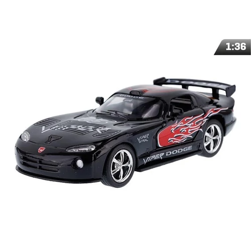 Makett autó, 1:36, Kinsmast, Dodge Viper GTS-R, fekete