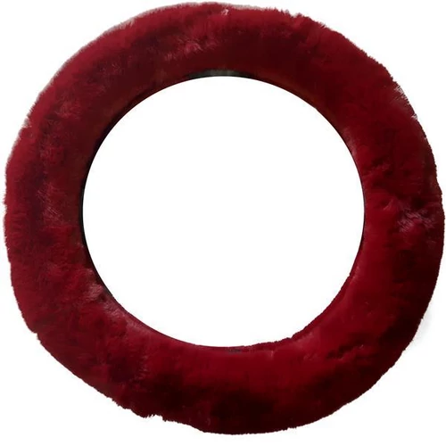Kormányvédő, bordó szőrös, 37-39 cm