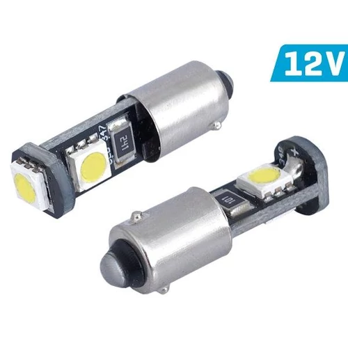 Izzó VISION H6W BAX9s 12V 3x 5050SMD led, Canbus, fehér, pár