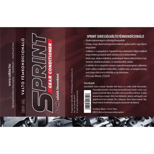 Sprintsebességváltófémkondícionáló120ml25lváltóolajhozTermék