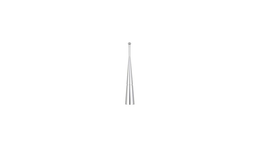Antenna, ezüst, 10cm, adapterekkel