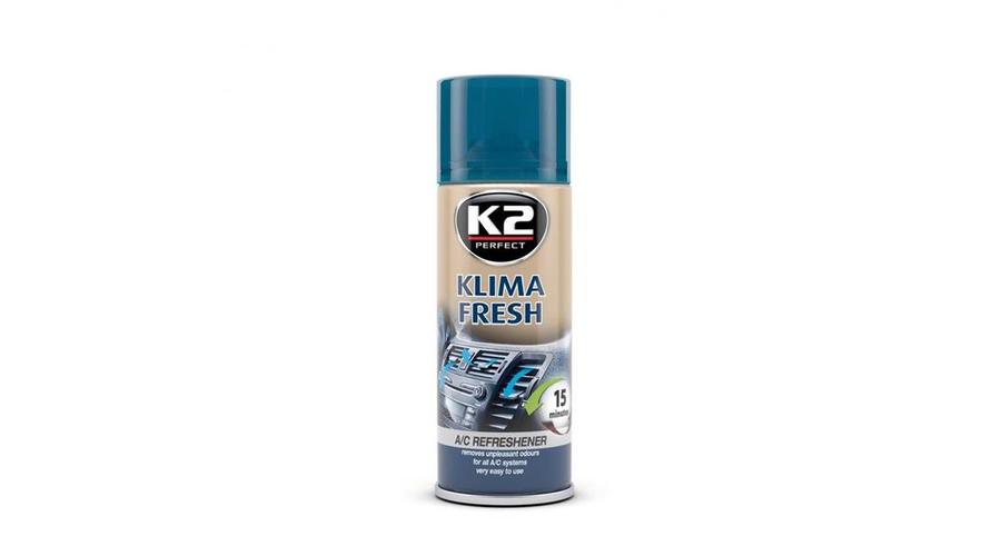 K2 GD-K222MEL K2AUTO klímatisztító spray, citrom, 150ml, KLIMA FRESH
