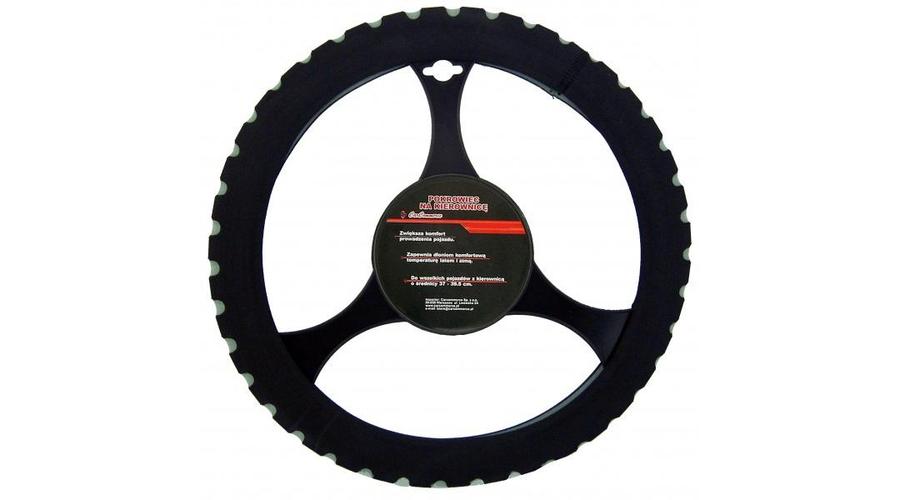 UTÁNGYÁRTOTT CC42212-CH Szivacsos kormányvédő, fekete-szürke, Sprint II, 37-39cm (CM86352)