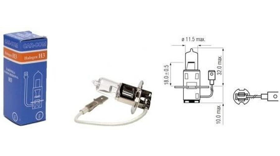 H3 24V 70W PK22s izzó