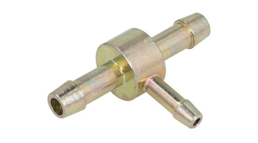 Eltérő végű fém T-elosztó, 2x 06mm, 1x 04mm