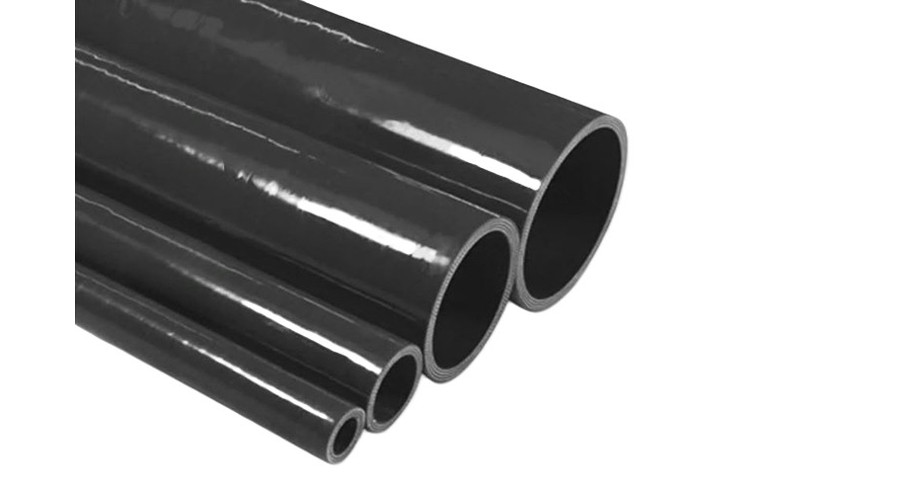 Szilikoncső, turbócső, O10 mm, 1000 mm, fekete