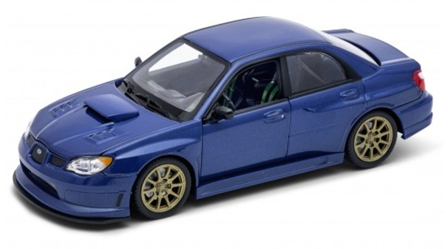 Makett autó, 1:24, Subaru Impreza WRX STI, sötétkék