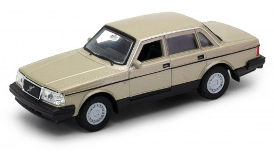Makett autó, 1:34, Volvo 240 GL, arany