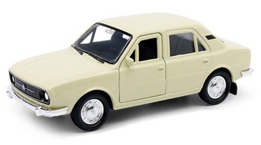 Makett autó, 1:34, Skoda 105 L, krém