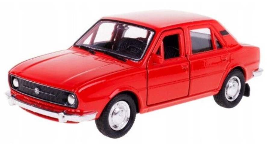 Makett autó, 1:34, Skoda 105 L, piros
