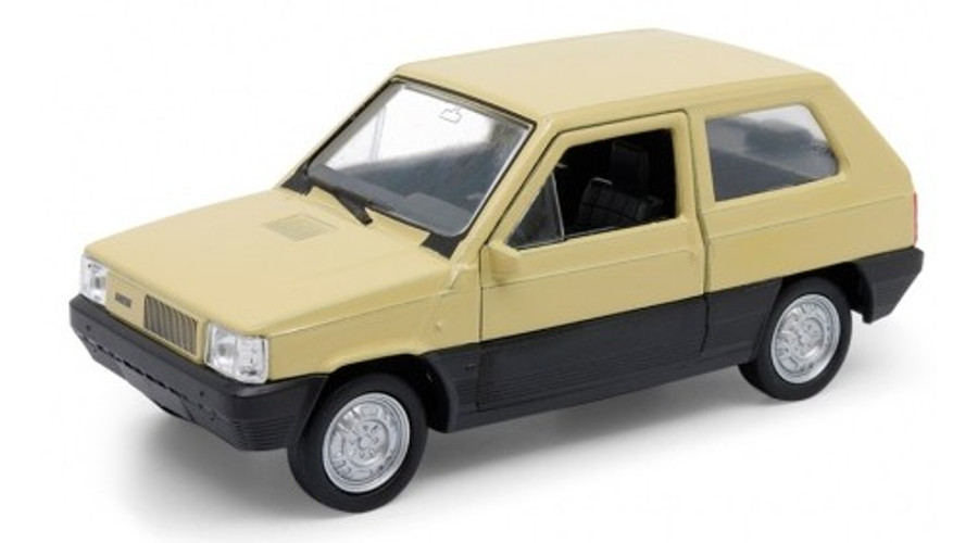 Makett autó, 1:34, Fiat Panda, krém