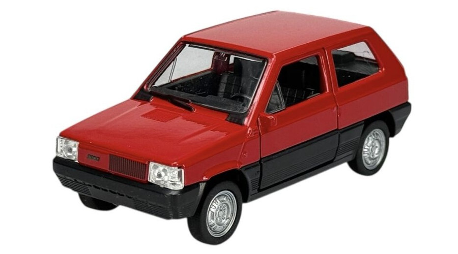 Makett autó, 1:34, Fiat Panda, piros