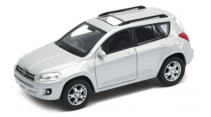Makett autó, 1:34, Toyota Rav 4, ezüst