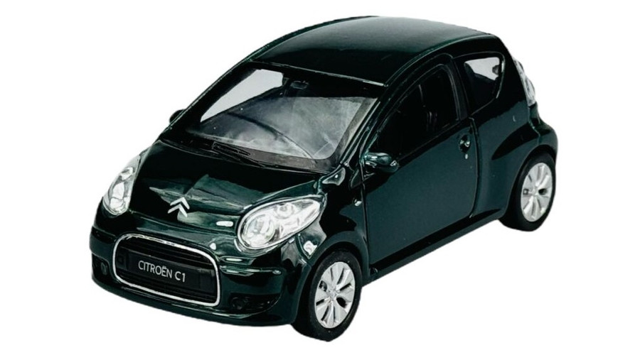 Makett autó, 1:34, Citroen C1, fekete