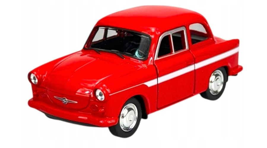 Makett autó, 1:34, Trabant P50/P60, piros