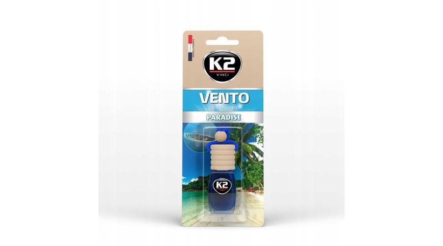 K2 GD-V468MEL K2AUTO PARADISE illatú légfrissítő üvegben, 8ml, VENTO