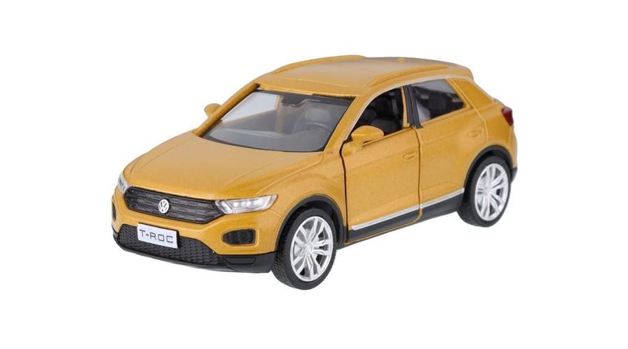 Makett autó, 1:32, RMZ VW T-ROC, arany