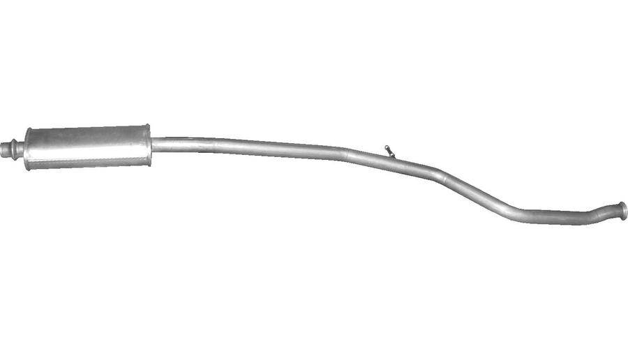 Polmo középső kipufogódob, Peugeot 206, 1.6, 2000.10-2005.10